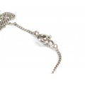 Colier cu inedită amuletă locket " Gheară de dragon "| argint emailat | China cca.1930